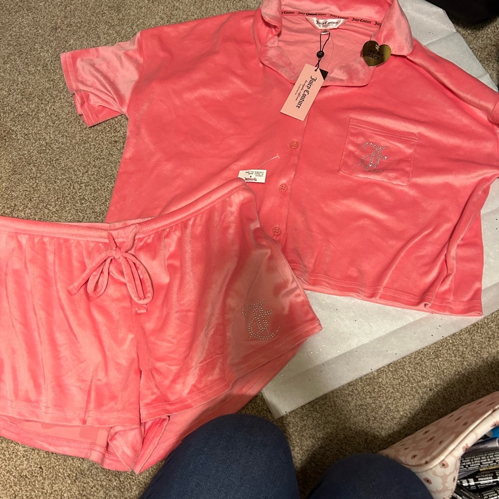 Juicy Couture Pink Pajama Set